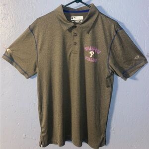 Genuine Merchandise Gray Polo with Phillies Logo